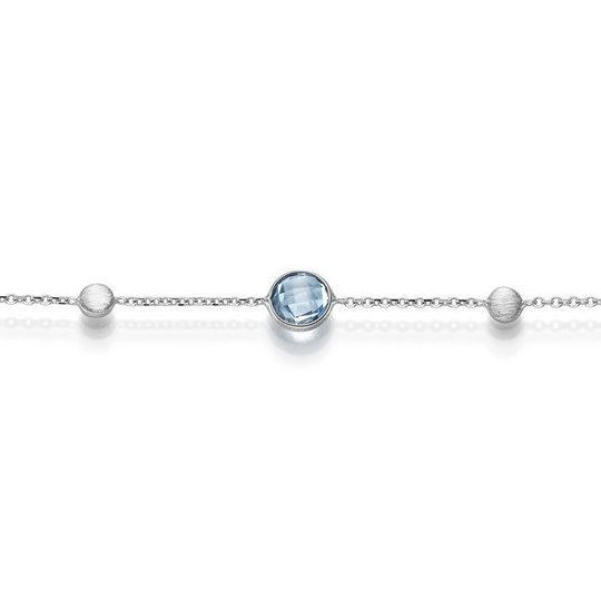 Kette mit Blautopas WG 45 cm