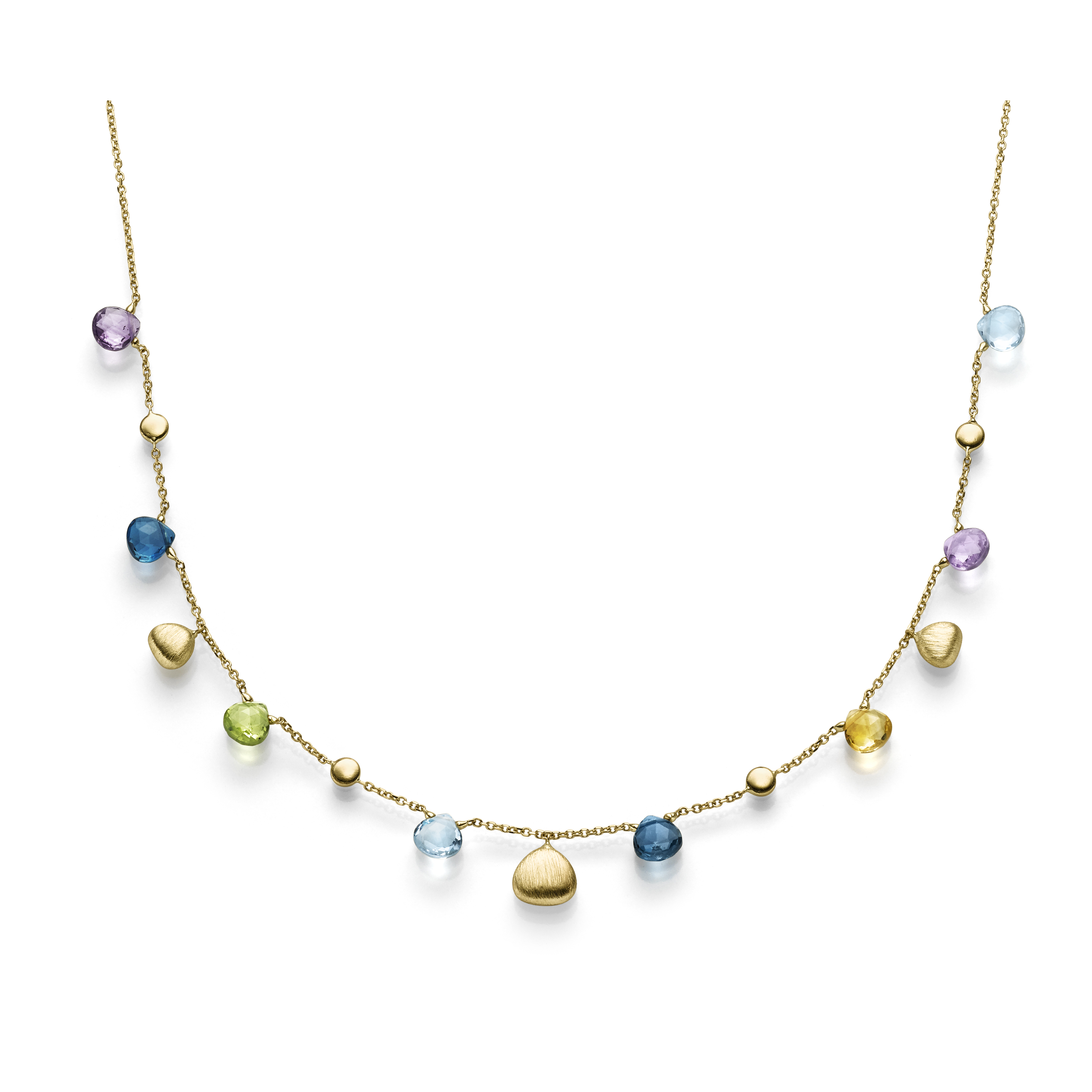 Kette mit Farbsteinen GG