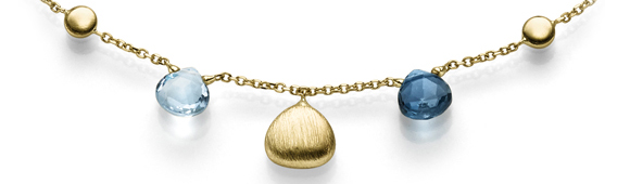 Kette mit Farbsteinen GG