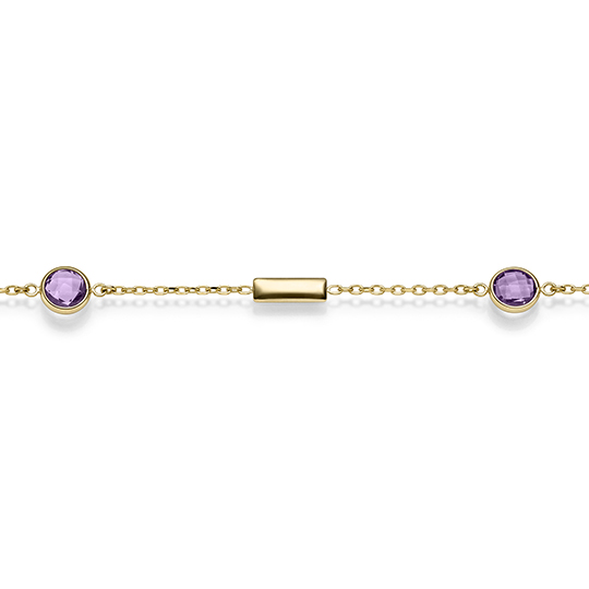 Kette mit Amethyst GG 45 cm