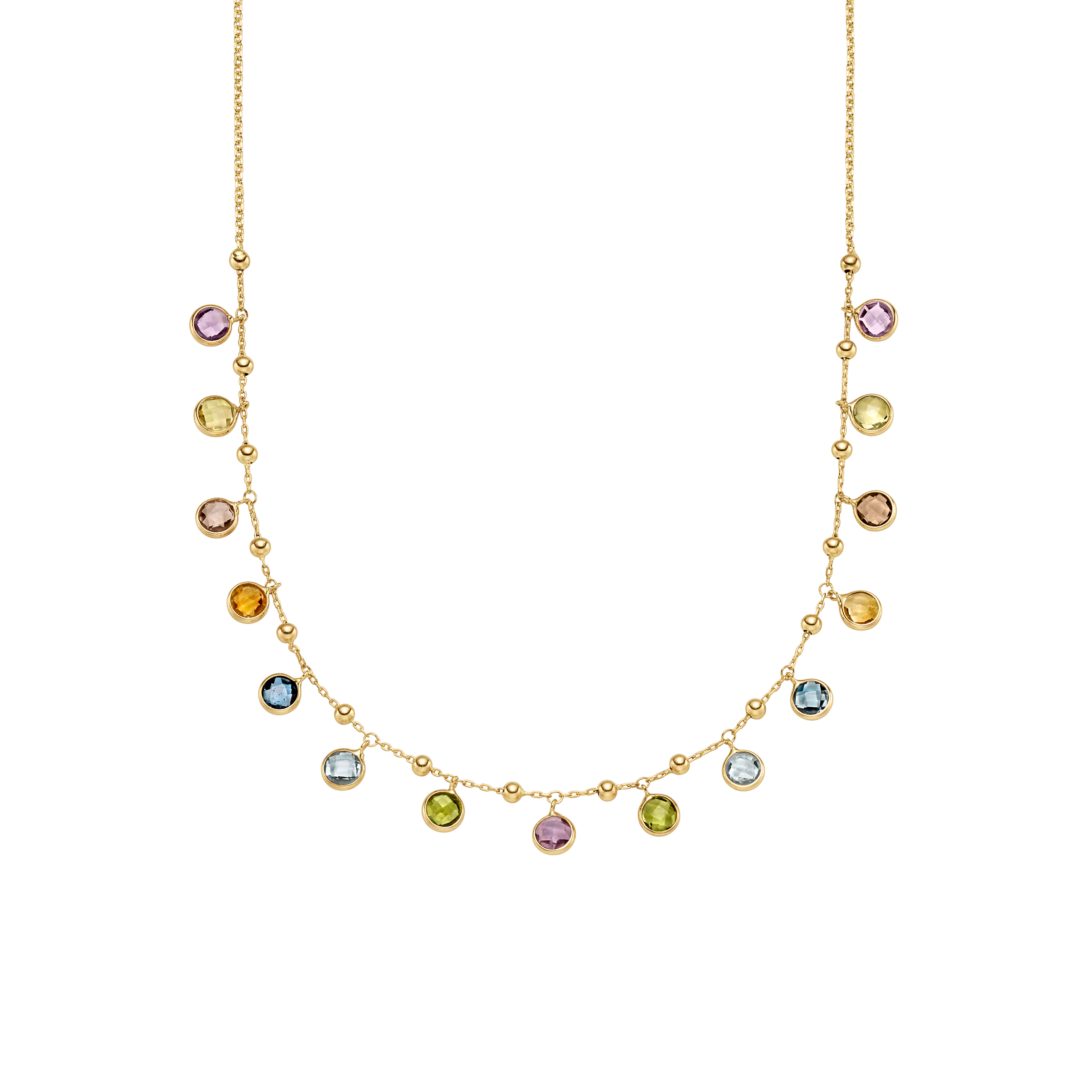 Kette mit Farbsteinen GG