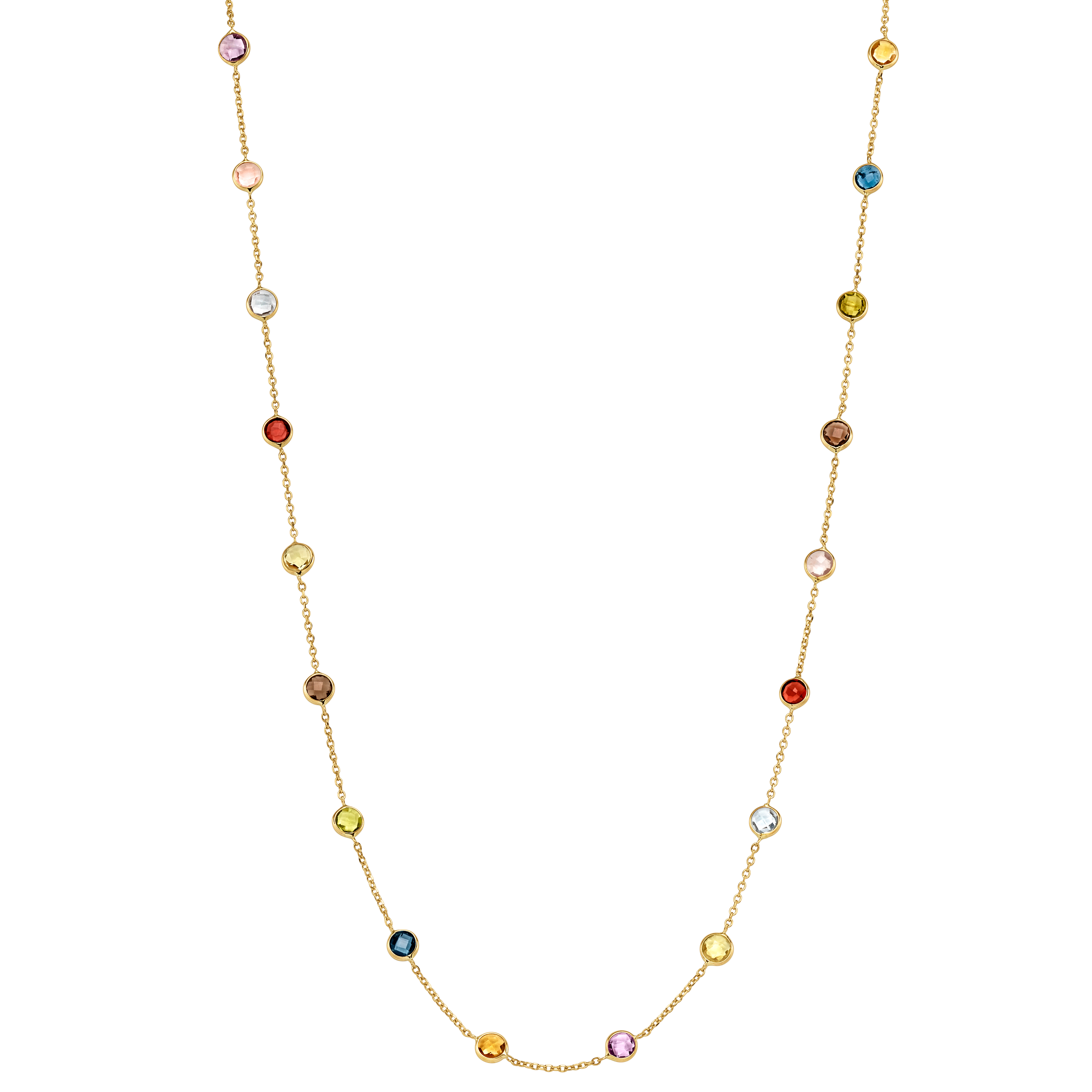 Kette mit Farbsteinen GG