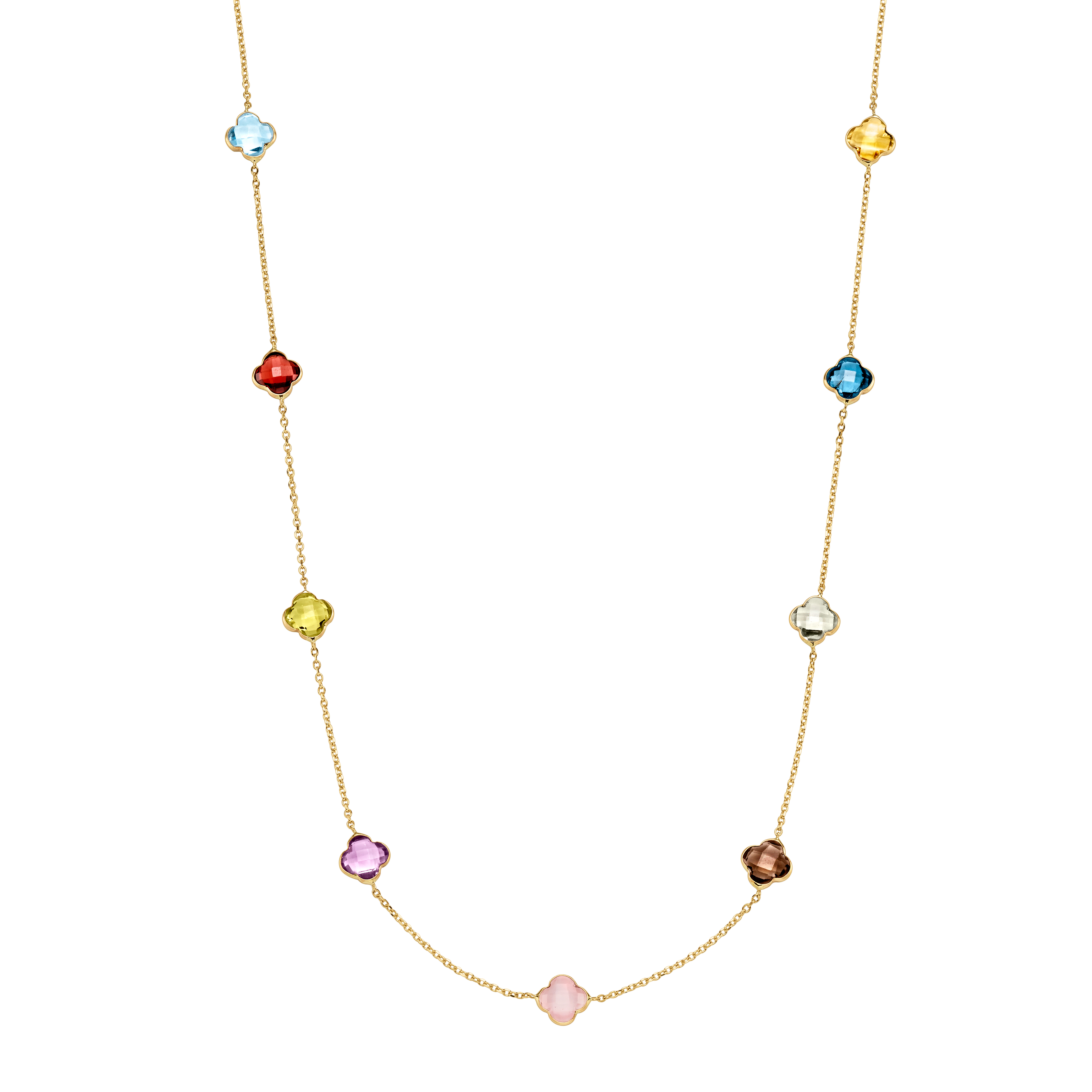 Kette mit Farbsteinen GG