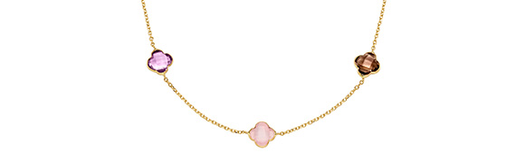 Kette mit Farbsteinen GG