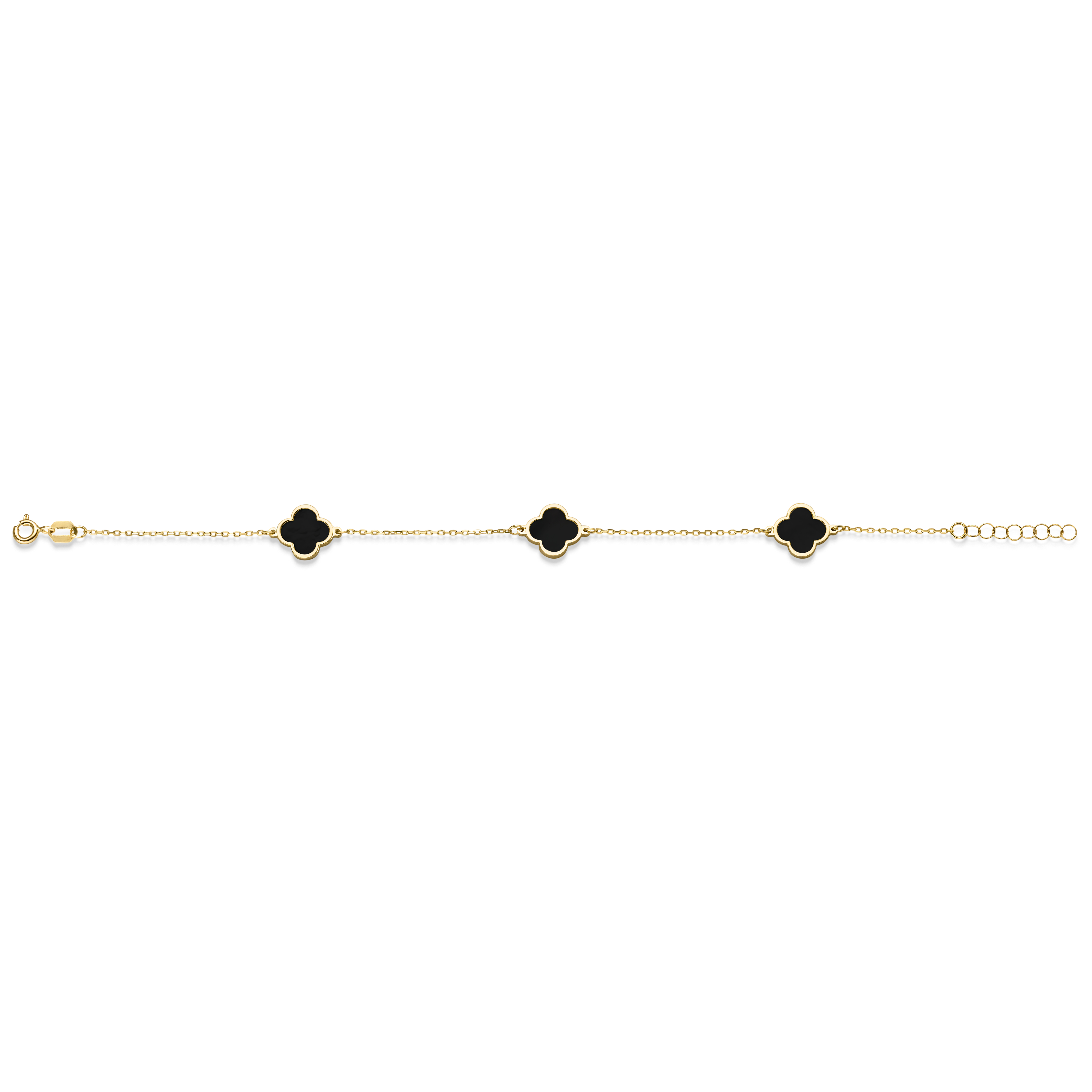 Armband Blume Onyx GG