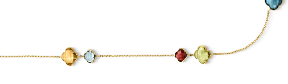 Kette mit Farbsteinen GG