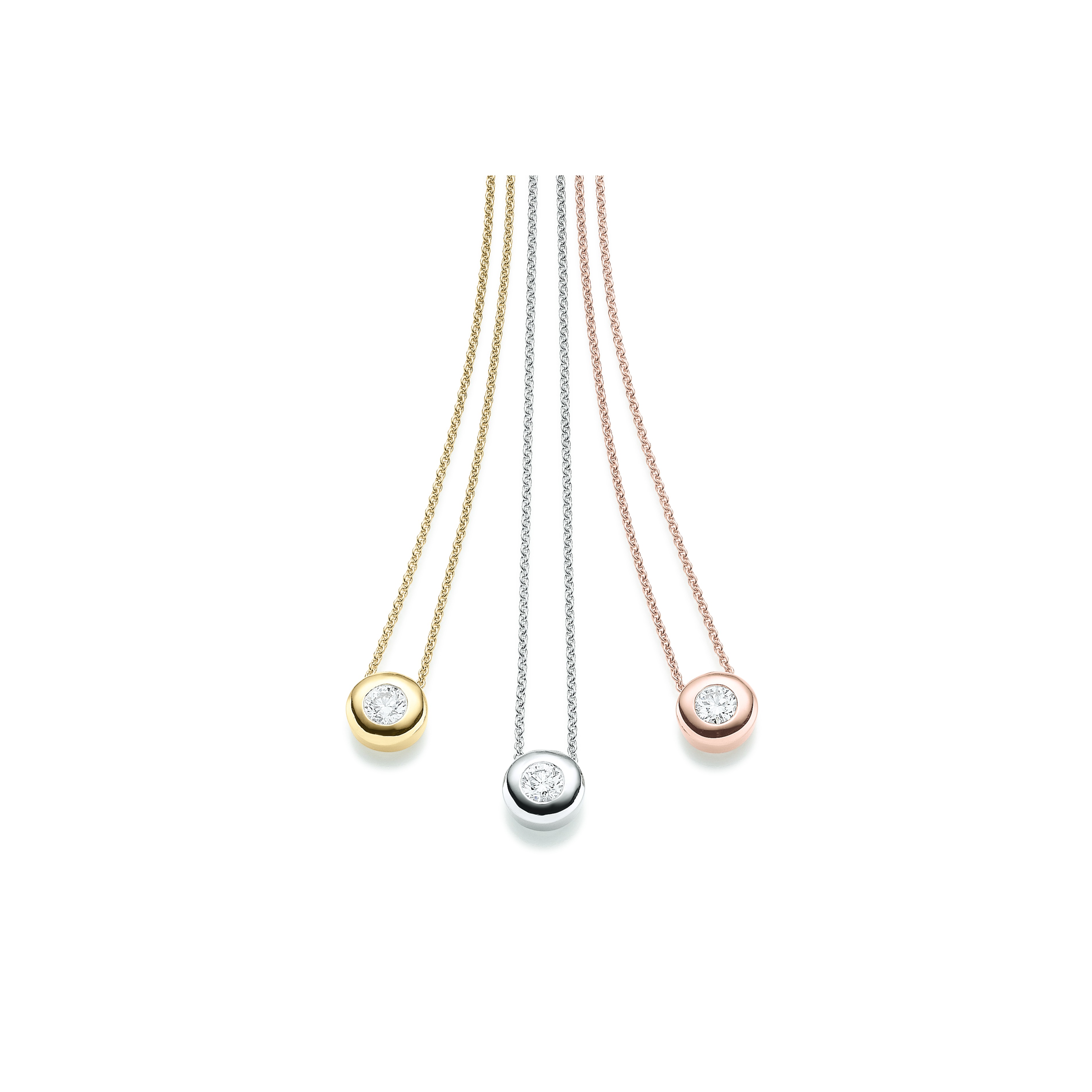 Solitaire Collier WG 0.25 ct. TW-SI