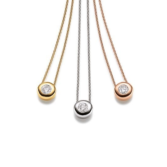 Solitaire Collier WG 0.25 ct. TW-SI