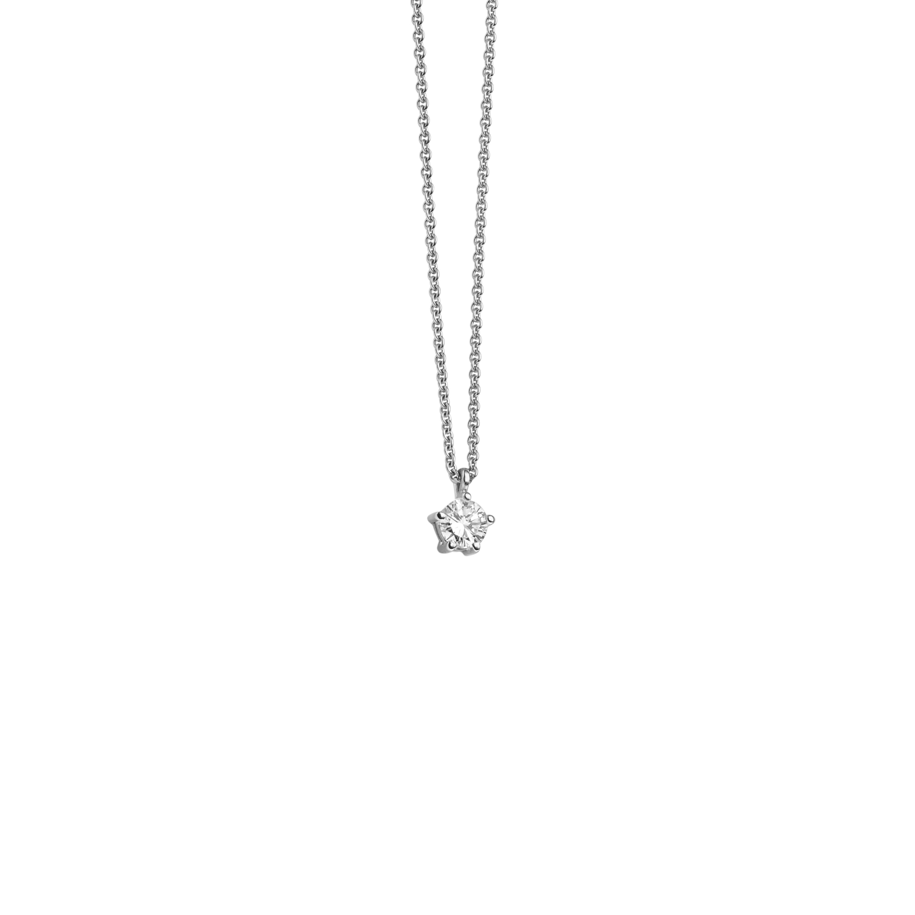 Solitaire Collier WG 0.25 ct. TW-SI