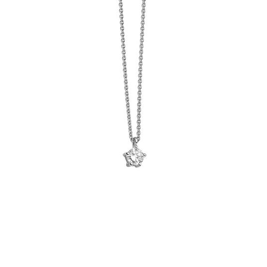 Solitaire Collier WG 0.25 ct. TW-SI