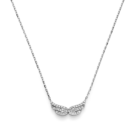 Diamant Collier Flügel WG 0.21 ct. TW-SI