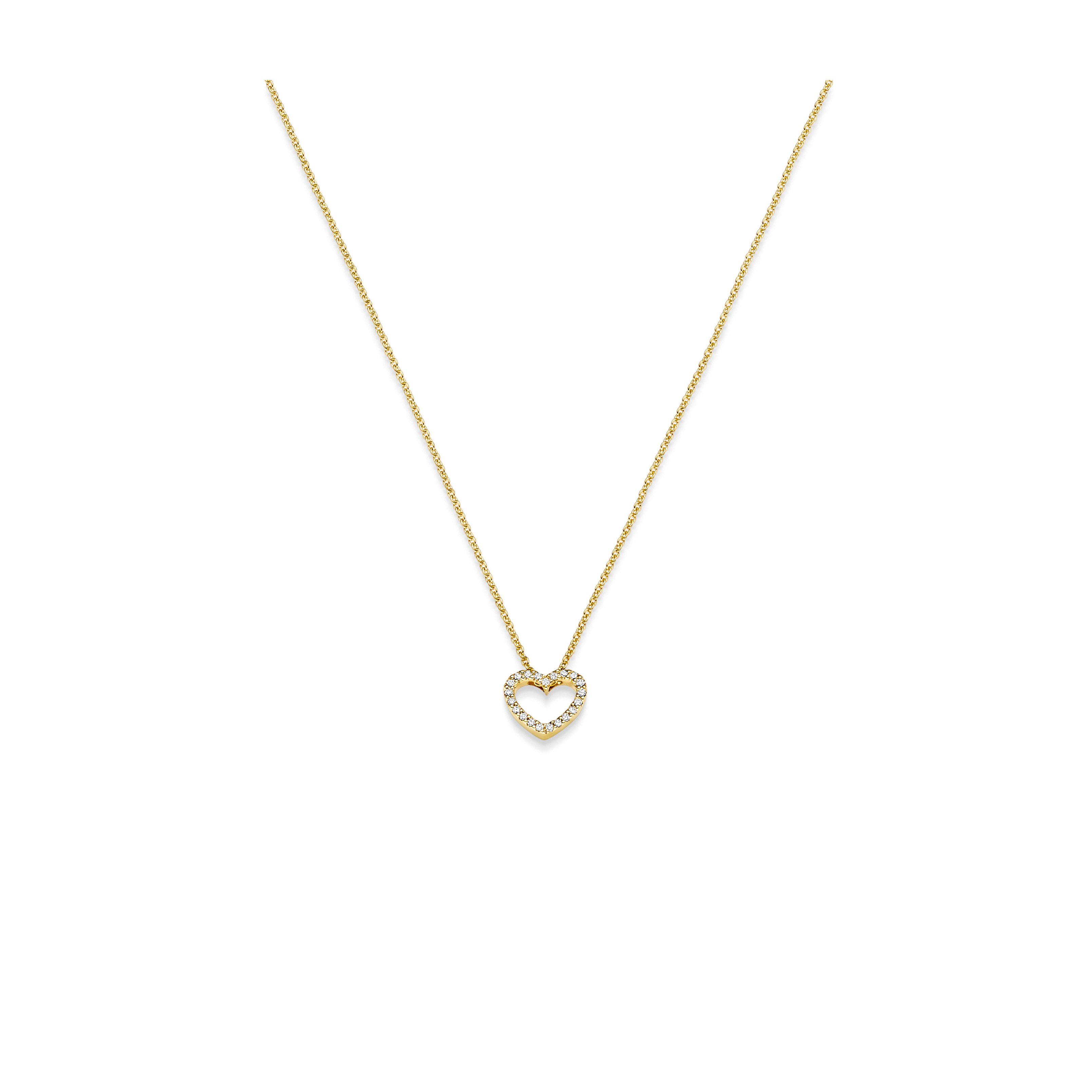 Brillant Collier Herz GG 0.05 ct. TW-SI