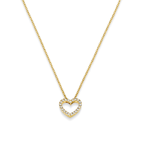 Brillant Collier Herz GG 0.05 ct. TW-SI