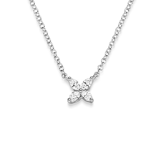 Diamant Collier WG 0.24 ct. TW-SI