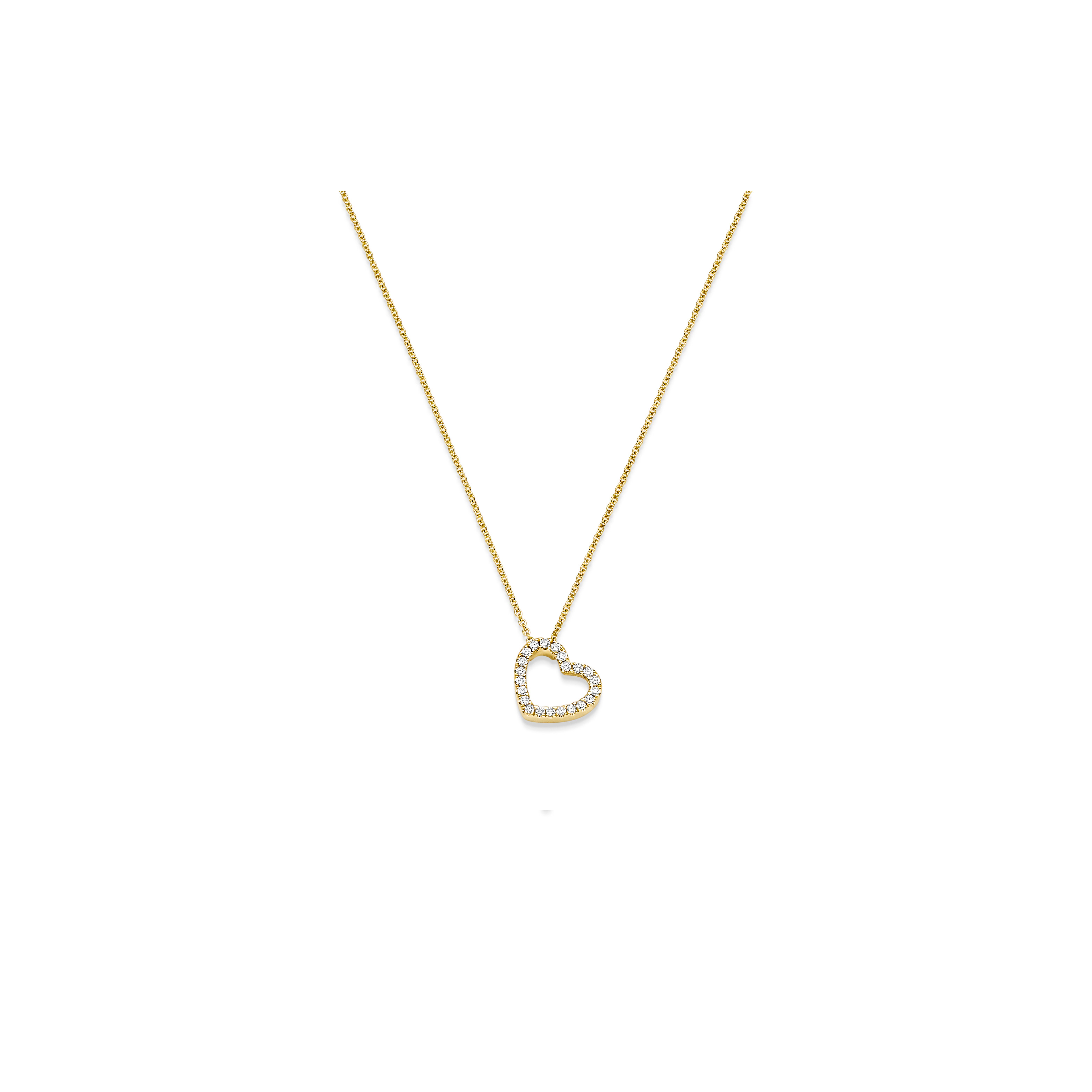 Brillant Collier Herz GG 0.16 ct. TW-SI