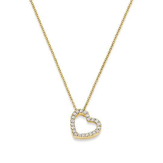 Brillant Collier Herz GG 0.16 ct. TW-SI