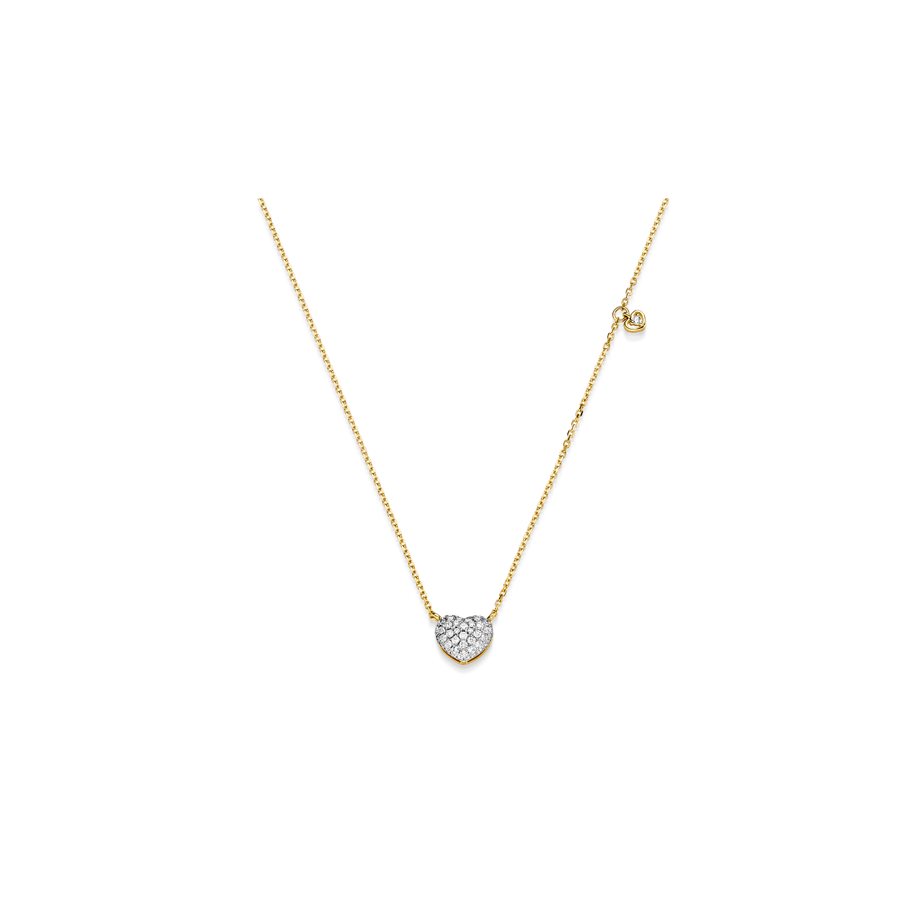 Pavé Collier Herz GG 0.28 ct. TW-SI