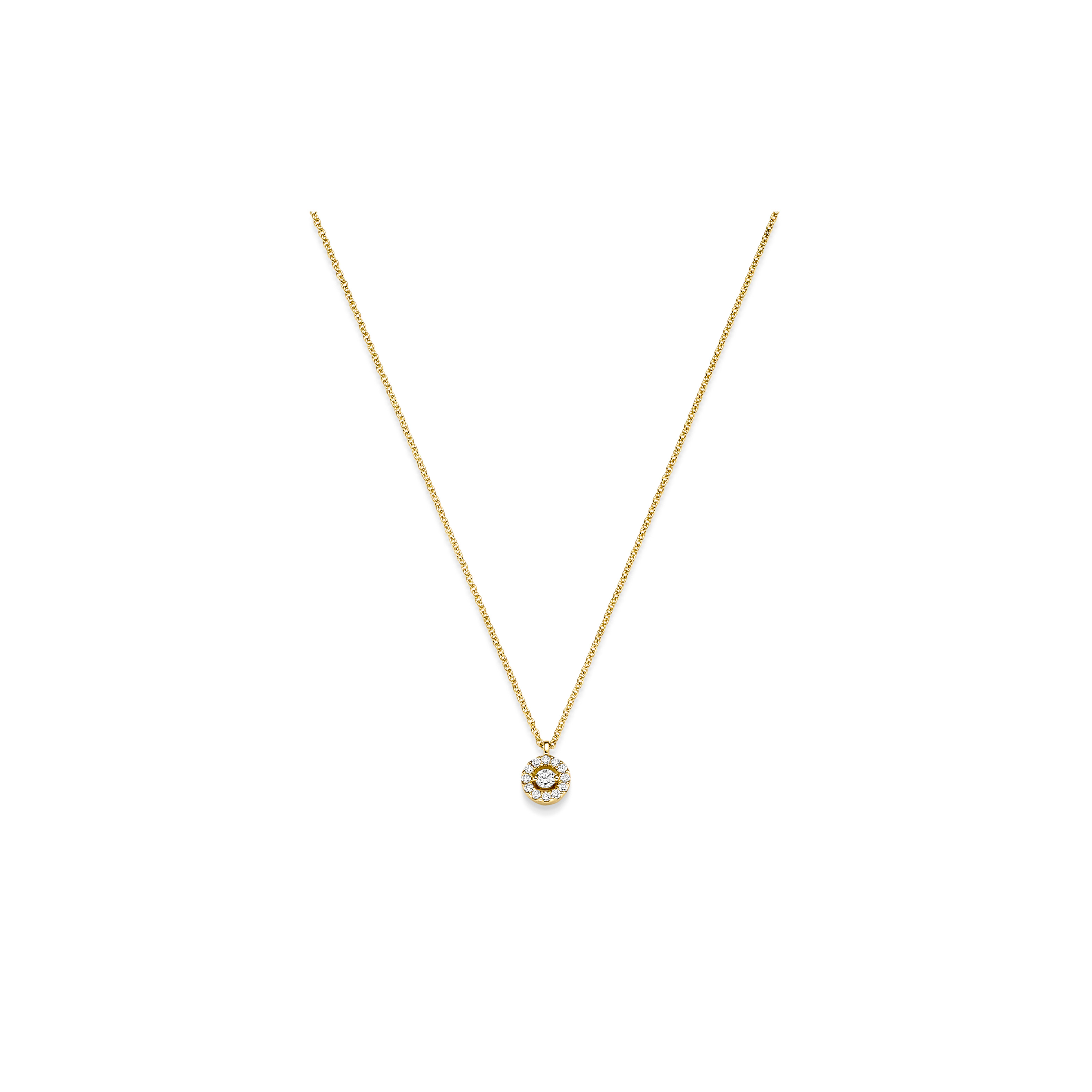Brillant Collier Kreis GG 0.11 ct. TW-SI