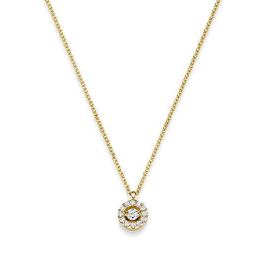 Brillant Collier Kreis GG 0.11 ct. TW-SI