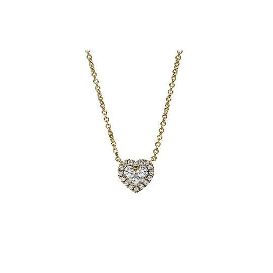 Brillant Collier Herz GG 0.26 ct. TW-SI