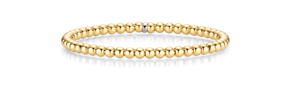 Armband Kugel elastisch 4,0 mm GG D55