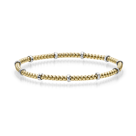Armband mit Rollo elastisch 2,0 mm GG/WG D55