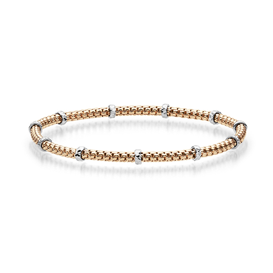 Armband mit Rollo elastisch 2,0 mm WG/RG D55