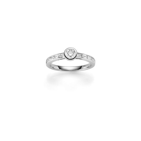 Diamant Ring WG 0.70 ct. TW-SI