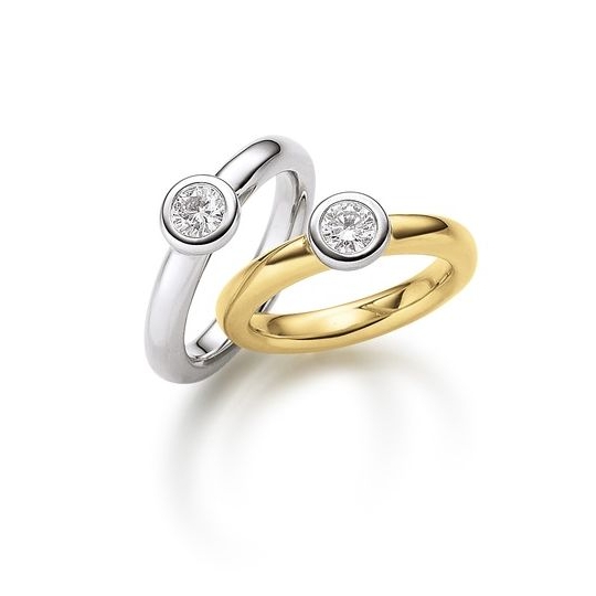 Solitaire Ring WG 0.10 ct. TW-SI