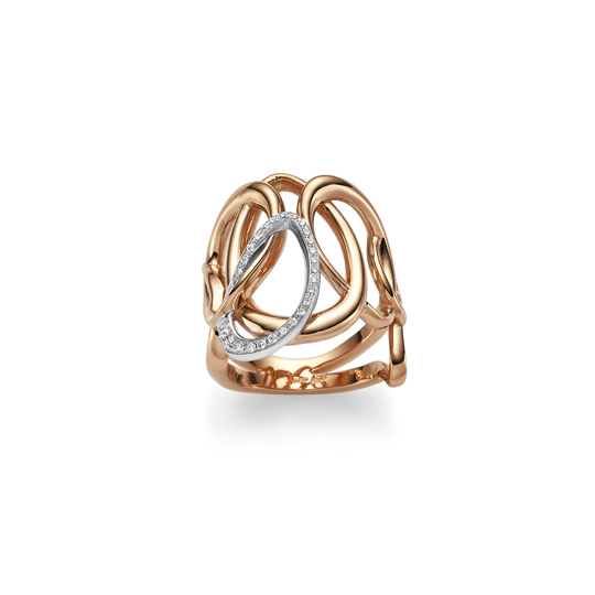 Brillant Ring WG/RG 0.15 ct. TW-SI  W54
