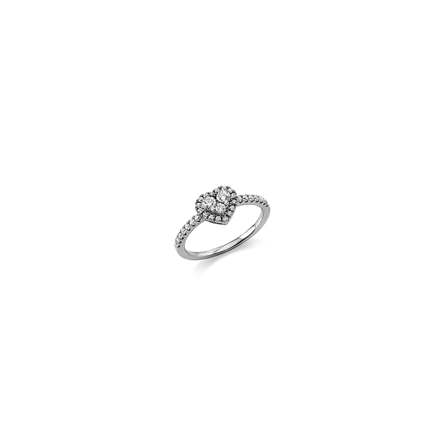 Brillant Ring Herz WG 0.40 ct. TW-SI  W54