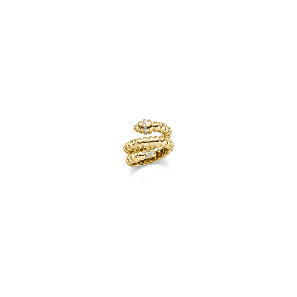 Diamant Ring Schlange GG 0.13 ct. TW-SI  W56