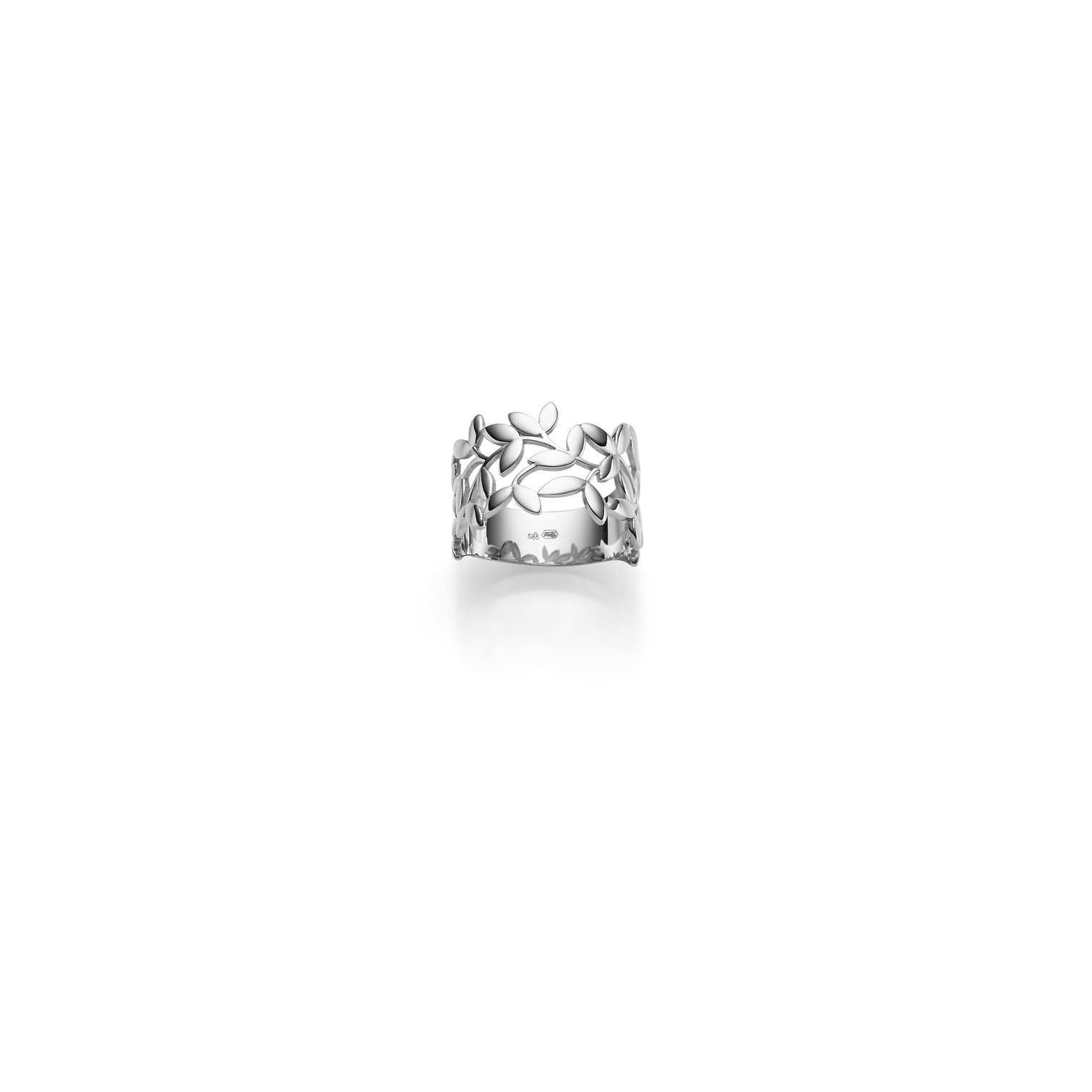 Ring Olivenzweig 12,0 mm WG  W54