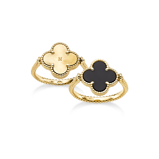 Ring Blume Wendemodell Onyx GG  W54