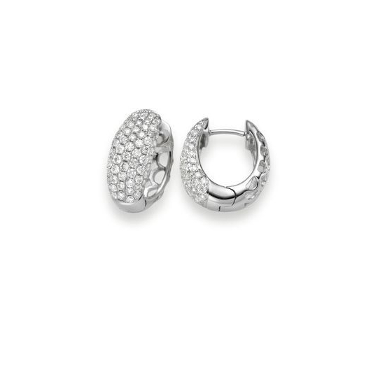 Pavé Creolen WG 1.45 ct. TW-SI