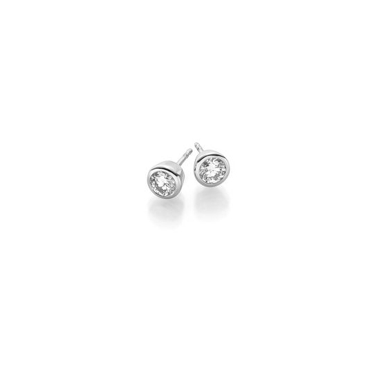 Solitaire Ohrstecker WG 1.00 ct. TW-SI