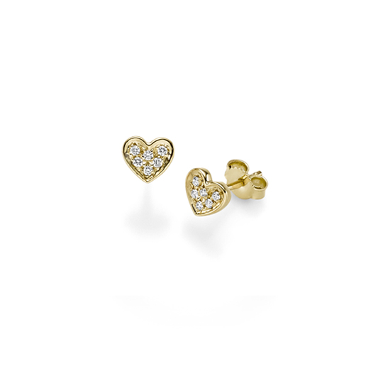 Diamant Ohrstecker Herz GG 0.11 ct. TW-SI
