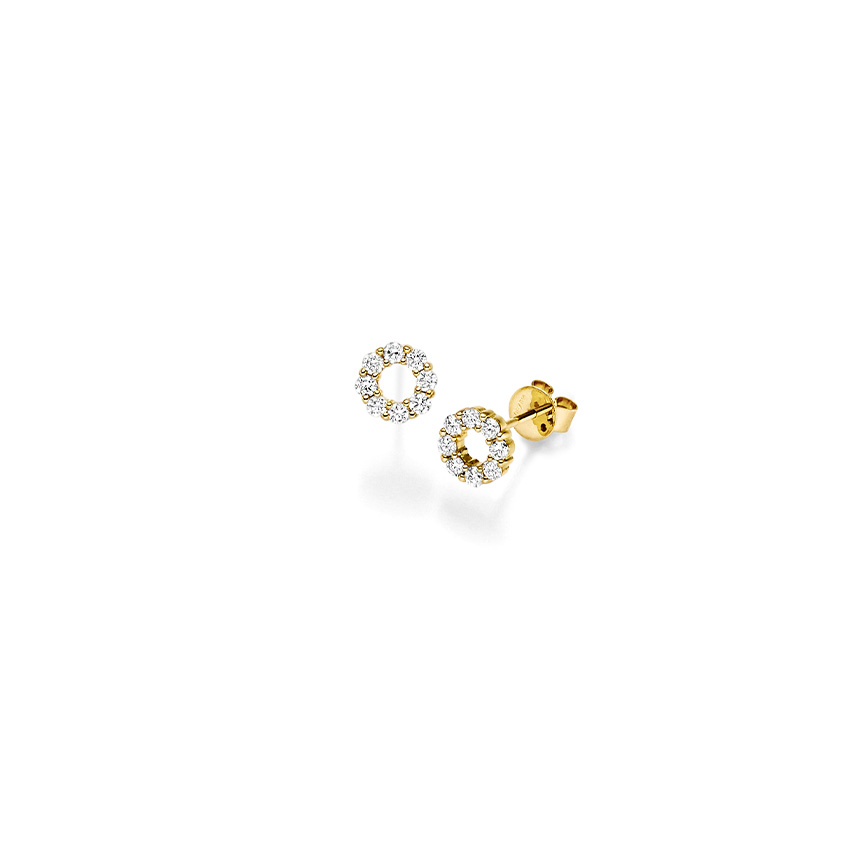 Brillant Ohrstecker Ring GG 0.46 ct. TW-SI