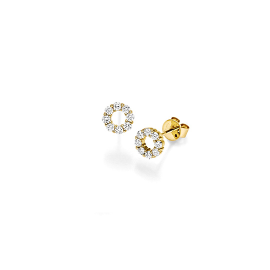 Brillant Ohrstecker Ring GG 0.46 ct. TW-SI