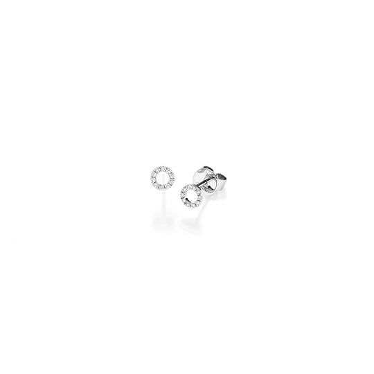 Brillant Ohrstecker Ring WG 0.11 ct. TW-SI