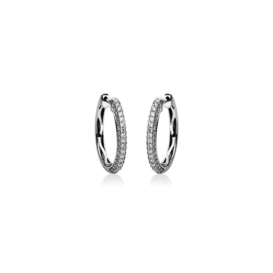 Brillant Creolen WG 0.60 ct. TW-SI
