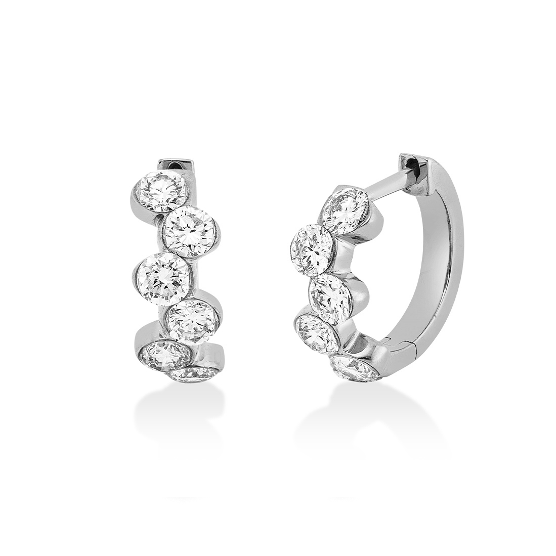 Brillant Creolen WG 0.89 ct. TW-SI