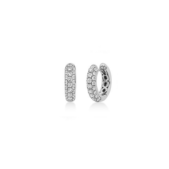 Pavé Creolen WG 0.85 ct. TW-SI