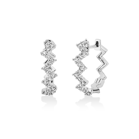 Brillant Creolen WG 0.49 ct. TW-SI