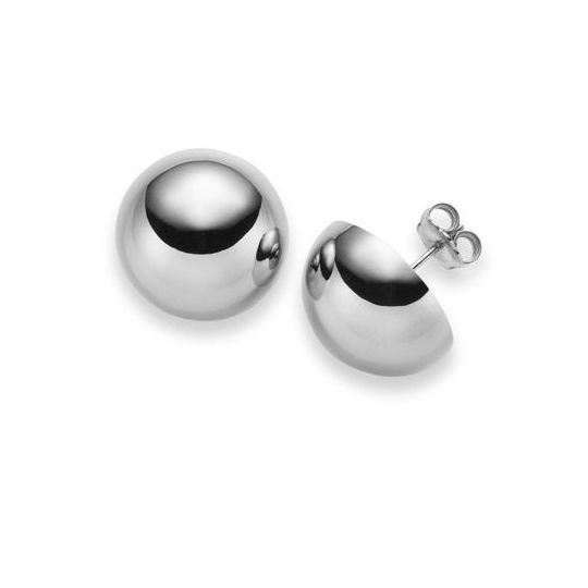 Ohrstecker Halbkugel 18,0 mm WG
