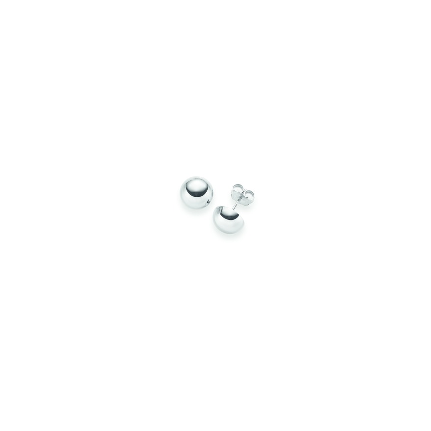 Ohrstecker Halbkugel 10,0 mm WG