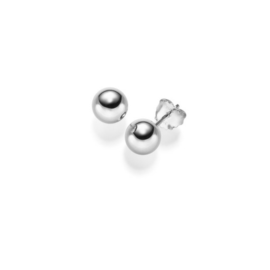 Ohrstecker Kugel 8,0 mm WG
