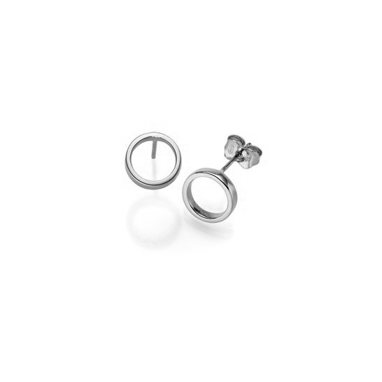 Ohrstecker Ring 9,0 mm WG