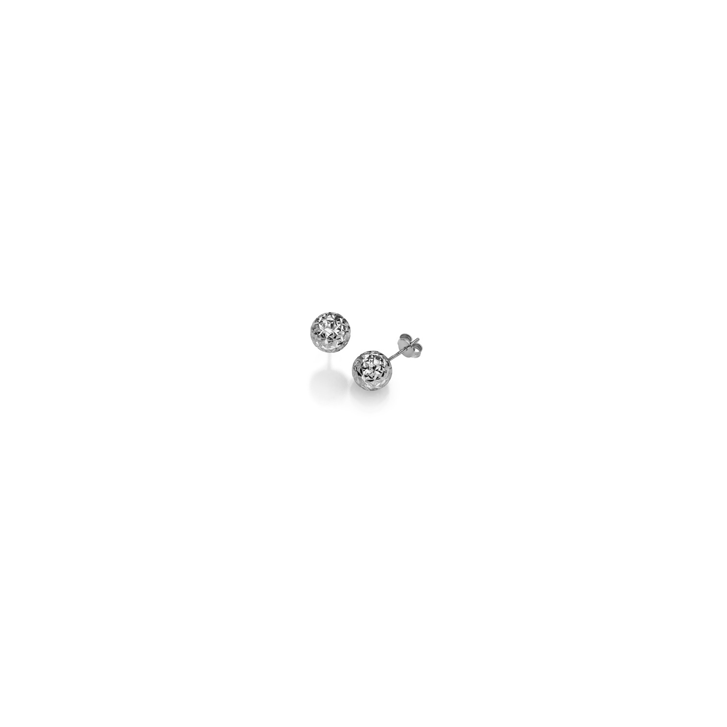 Ohrstecker Kugel diam. 10,0 mm WG