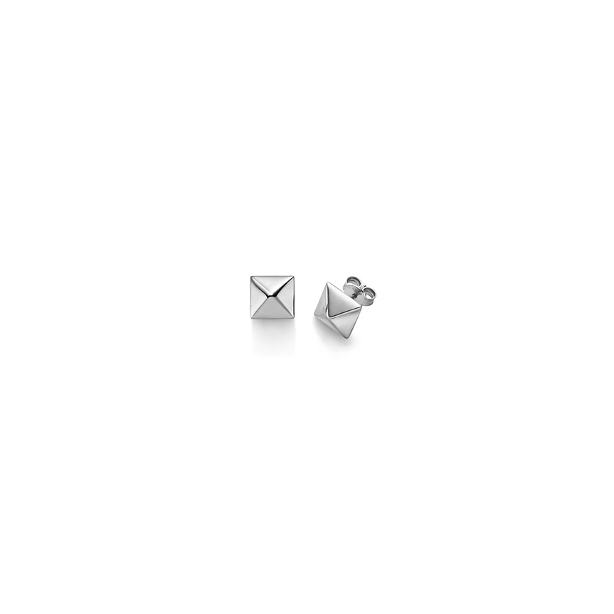 Ohrstecker Pyramide 9,0 mm WG
